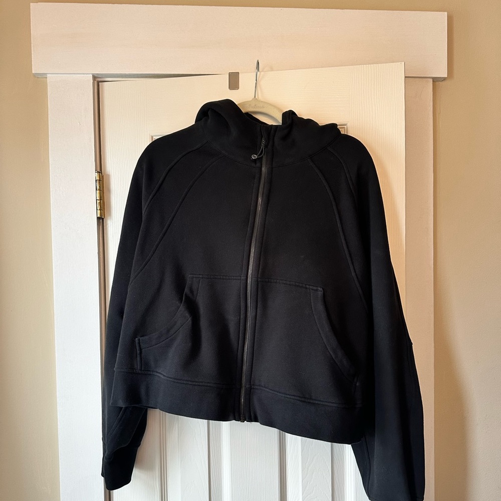 Scuba oversized full-zip hoodie | black XL/XXL